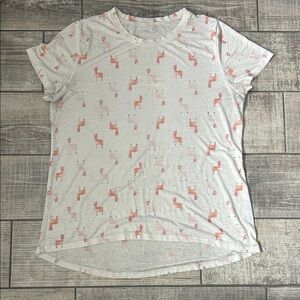 Zoe + Liv Llama Print Tee L